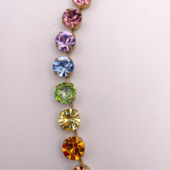 Loren Hope Retired Arista Rainbow Ombré Necklace. 17”-21”. NWT - Picture 8 of 16